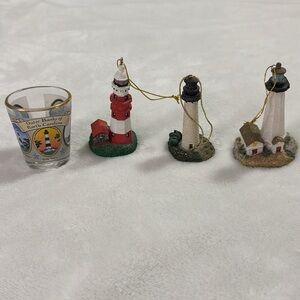Lighthouse Ornament Set & Shotglass